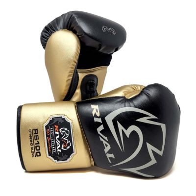 RIVAL RS100 PROFESSIONAL SPARRING GLOVES - BLACK GLOVES